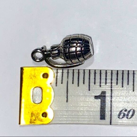 Dainty, Faux Grenade, Charm & Wax Cord, Adjustable Rope - Picture 9 of 11